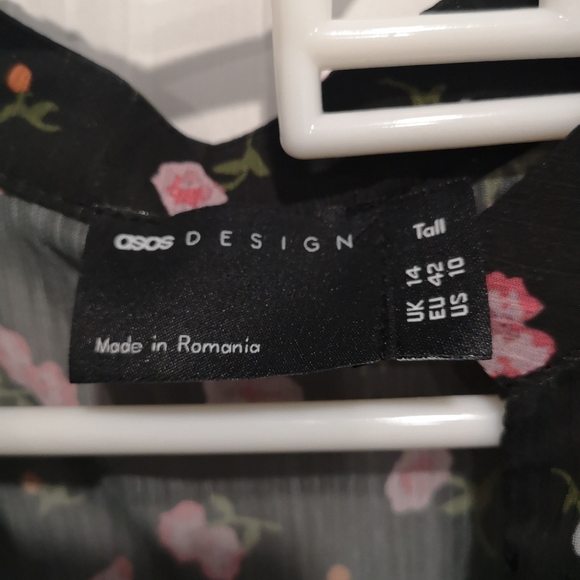 3/15 SALE NWOT Sheer Long Sleeve Top from ASOS Tall - Picture 7 of 10